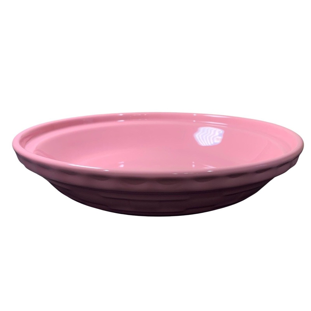 NIB‎ Longaberger Pottery Pie Plate Cornflower Pink 9" Vitrified Oven Safe Dish